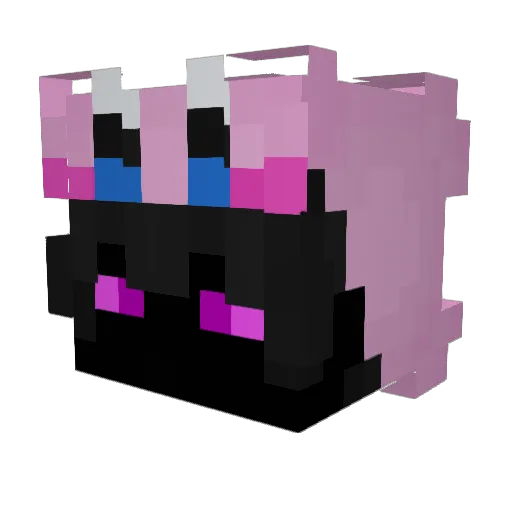 kur0 Minecraft avatar head, 3D render