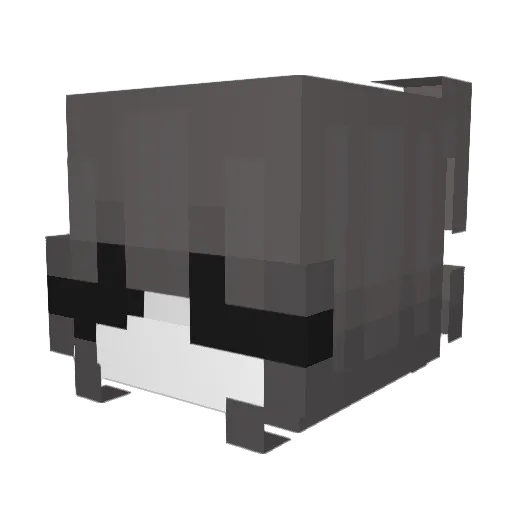 kur0mia01 Minecraft avatar head, 3D render