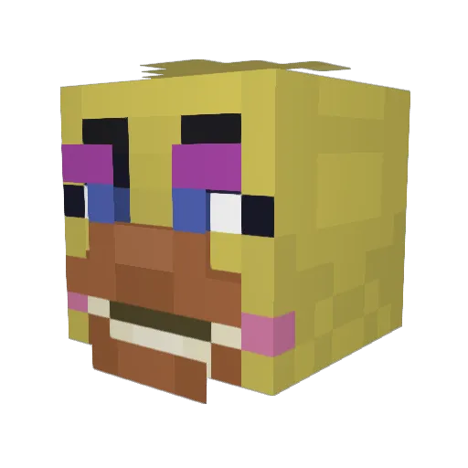 kur0mii1 Minecraft avatar head, 3D render