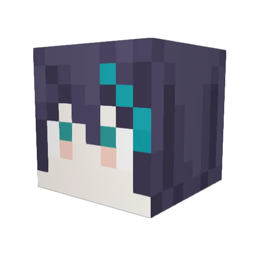 kura925 Minecraft avatar head, 3D render
