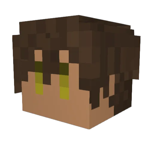 kuragens Minecraft avatar head, 3D render