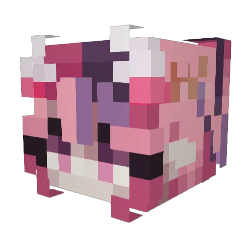 kurai_uwu Minecraft avatar head, 3D render