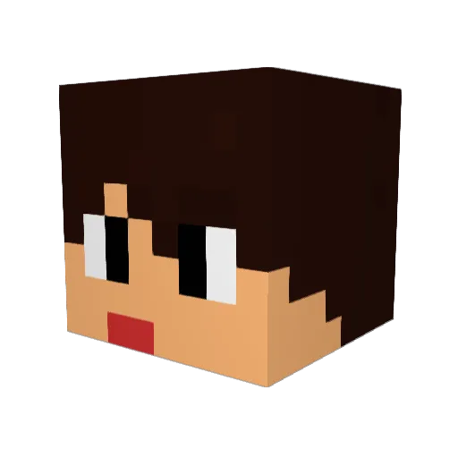 kurakai01 Minecraft avatar head, 3D render