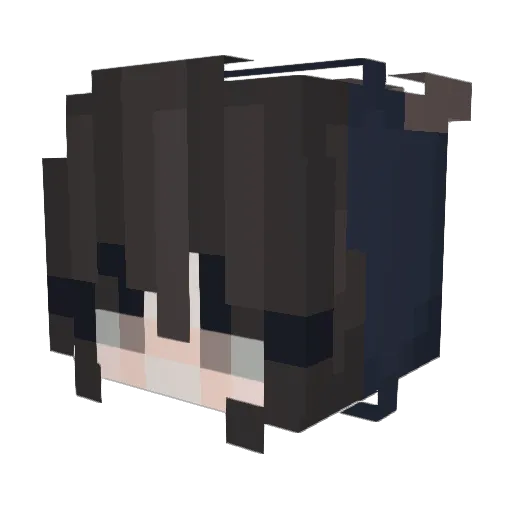 kuraneko0812 Minecraft avatar head, 3D render