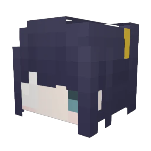 kuranyami Minecraft avatar head, 3D render