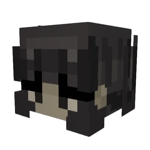 kurapimi Minecraft avatar head, 3D render