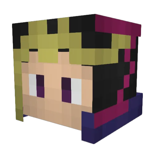 kurby27 Minecraft avatar head, 3D render