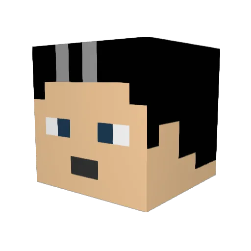 kurde53 Minecraft avatar head, 3D render