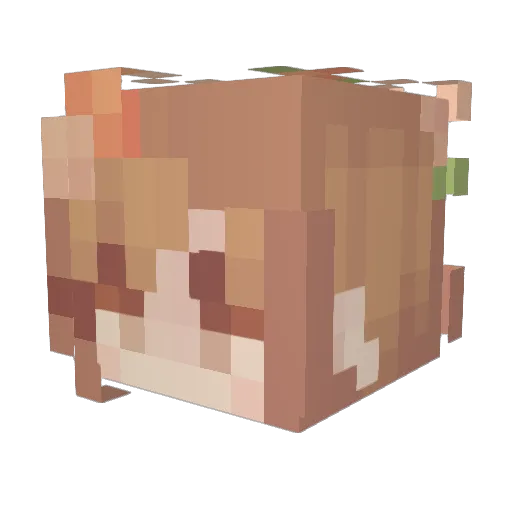 kure908 Minecraft avatar head, 3D render