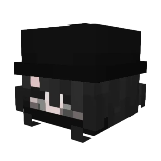 kureaax Minecraft avatar head, 3D render