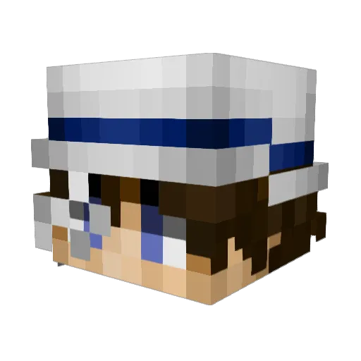 kurfego Minecraft avatar head, 3D render
