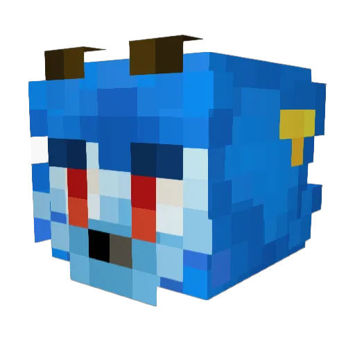 kurhuri Minecraft avatar head, 3D render