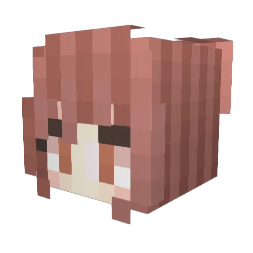 kuribo05 Minecraft avatar head, 3D render