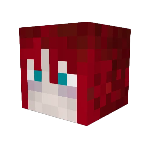 kurikooooon Minecraft avatar head, 3D render