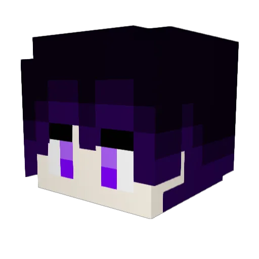 kurinkun Minecraft avatar head, 3D render