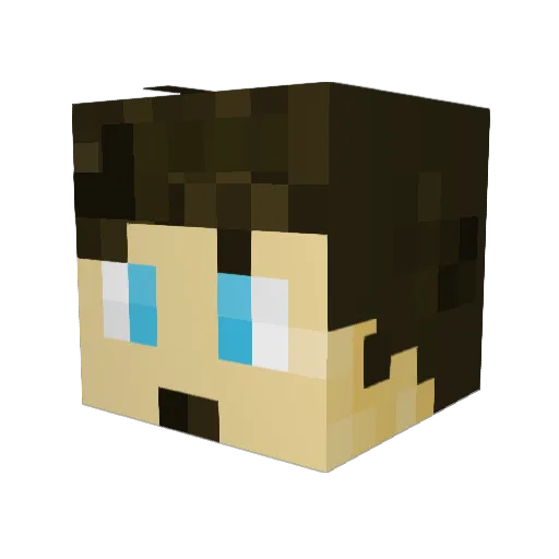 kurky_8552 Minecraft avatar head, 3D render