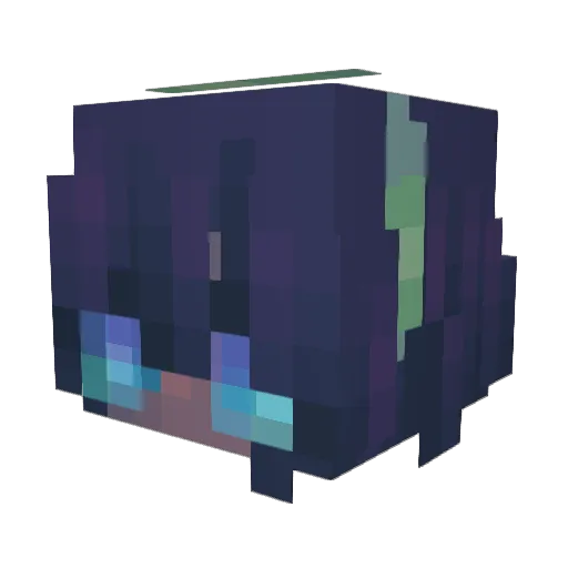 kurl0z_ Minecraft avatar head, 3D render