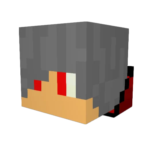kuro0403 Minecraft avatar head, 3D render