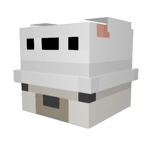 kurocha2525 Minecraft avatar head, 3D render