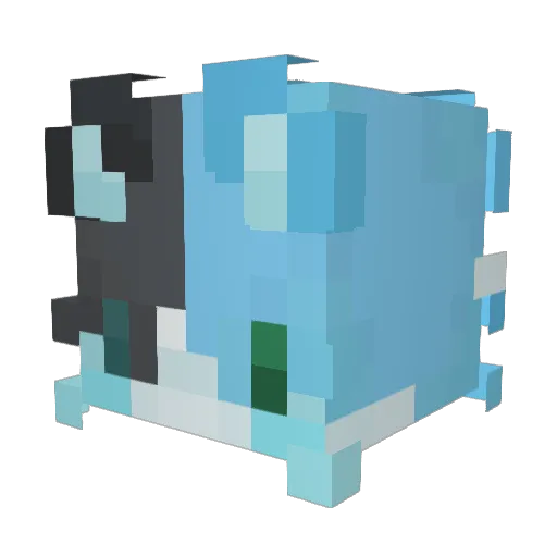 kurocs_ Minecraft avatar head, 3D render