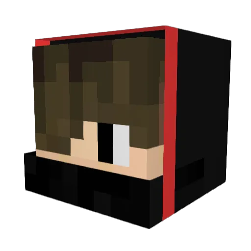 kurogane2k6 Minecraft avatar head, 3D render