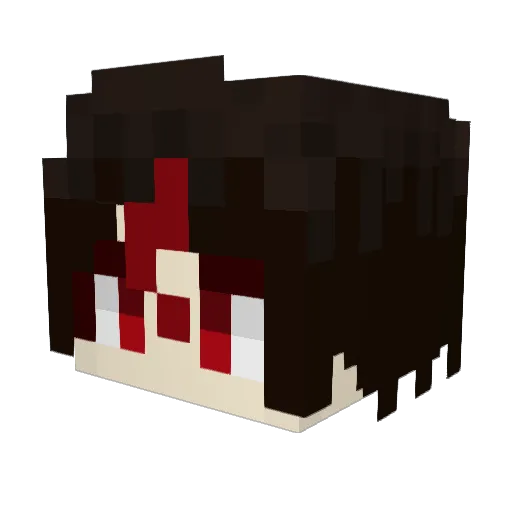kuroha136 Minecraft avatar head, 3D render