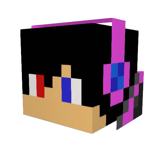 kurokiru0227 Minecraft avatar head, 3D render