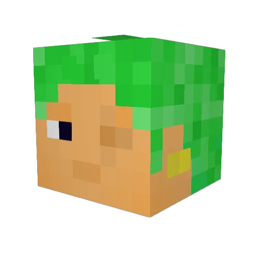 kuroko_1742 Minecraft avatar head, 3D render