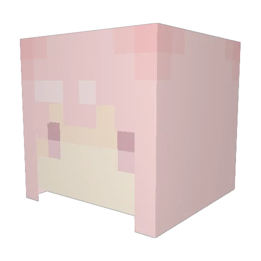 kurokoori Minecraft avatar head, 3D render