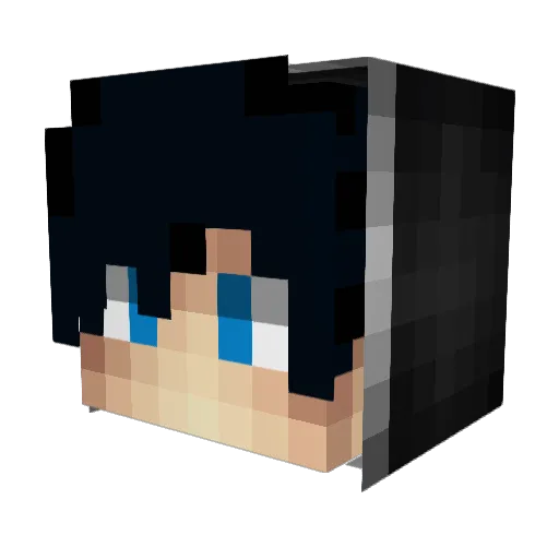kuromitu8 Minecraft avatar head, 3D render