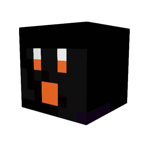 kurona19 Minecraft avatar head, 3D render