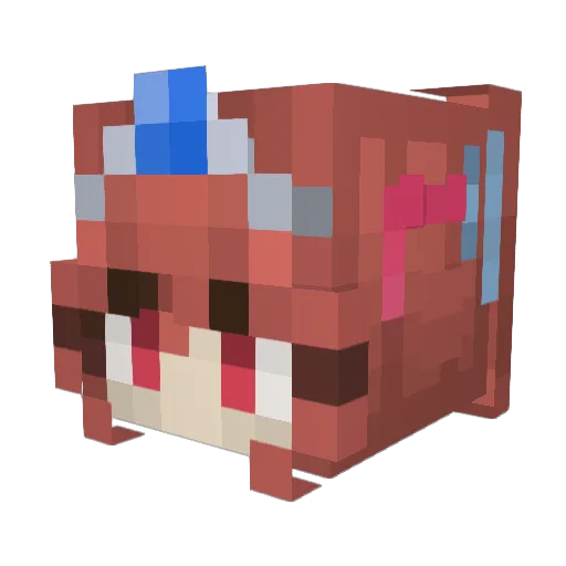 kurona_ranze Minecraft avatar head, 3D render