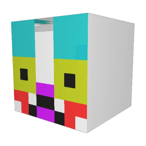 kuroneko0121 Minecraft avatar head, 3D render