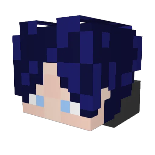 kuroneko1008 Minecraft avatar head, 3D render