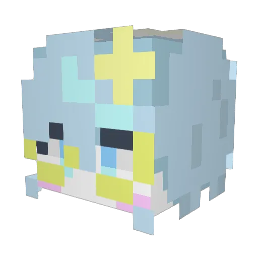 kuroneko2089 Minecraft avatar head, 3D render
