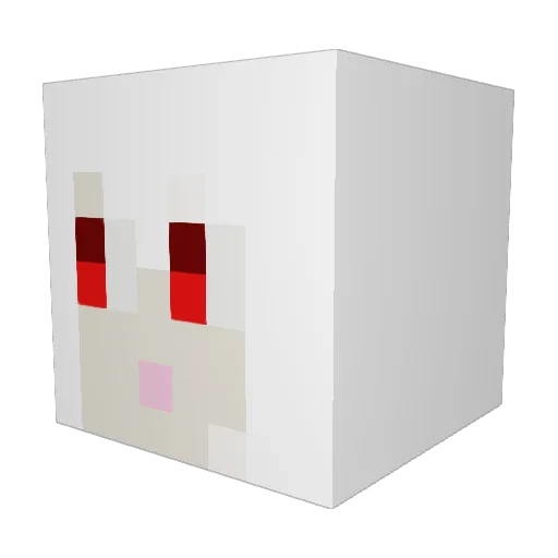 kuronseven Minecraft avatar head, 3D render