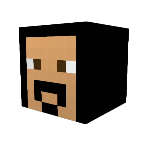 kuronuma2525 Minecraft avatar head, 3D render