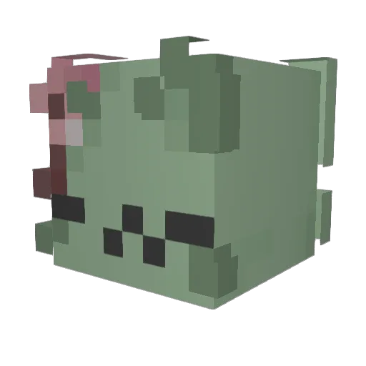kuroranze Minecraft avatar head, 3D render