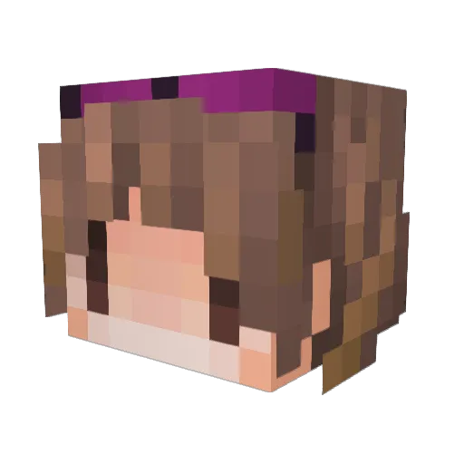 kuroro12345 Minecraft avatar head, 3D render