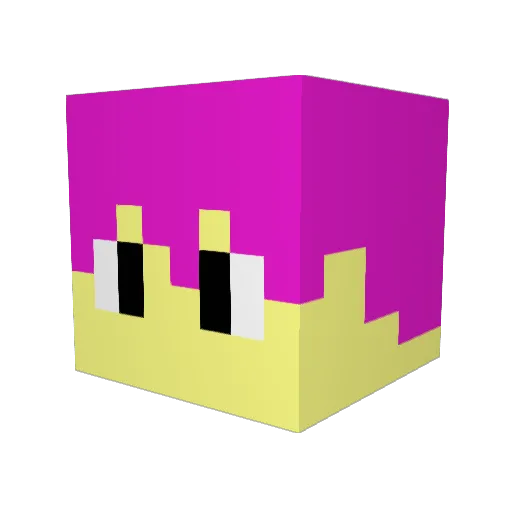 kurota135 Minecraft avatar head, 3D render