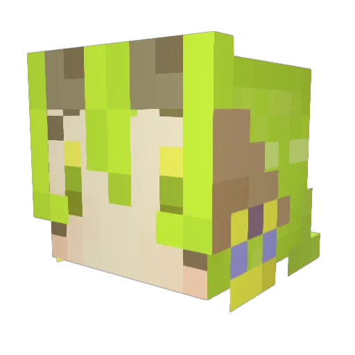 kurounmo0907 Minecraft avatar head, 3D render