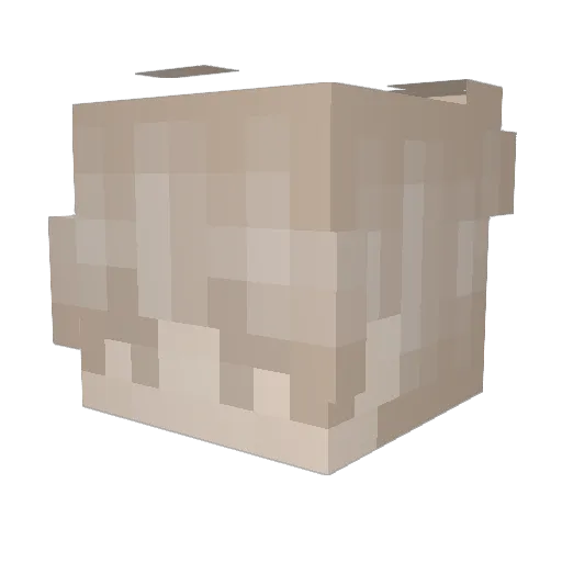 kurra Minecraft avatar head, 3D render