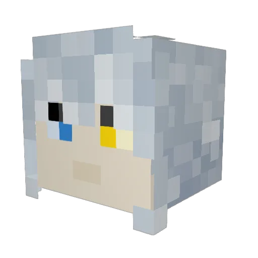 kurttoise Minecraft avatar head, 3D render