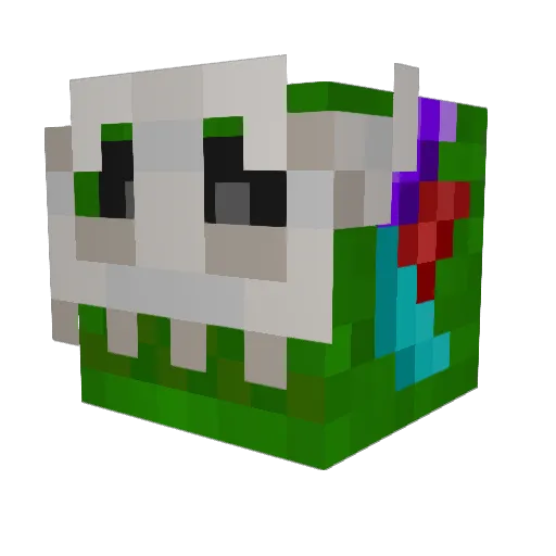 kurukuru303 Minecraft avatar head, 3D render
