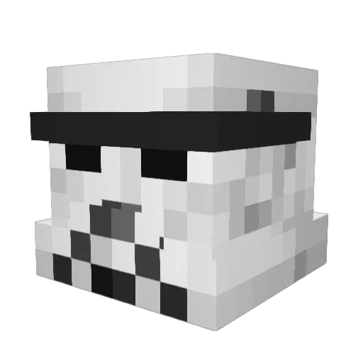 kurumi35 Minecraft avatar head, 3D render