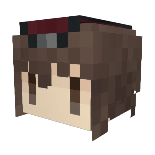 kuruton_0914 Minecraft avatar head, 3D render