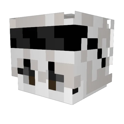 kurwer Minecraft avatar head, 3D render