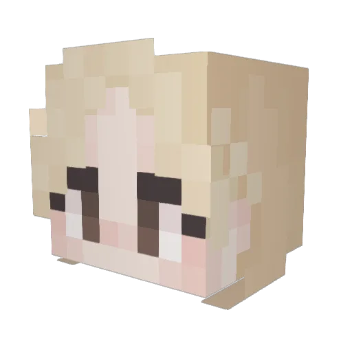 kus1016 Minecraft avatar head, 3D render