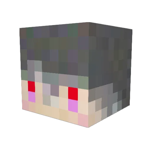 kusanagi_1220 Minecraft avatar head, 3D render