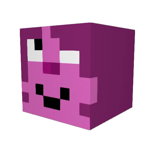 kuscy Minecraft avatar head, 3D render